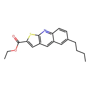 Ethyl 6-butylthieno[2,3-b]quinoline-2-carboxylate structure