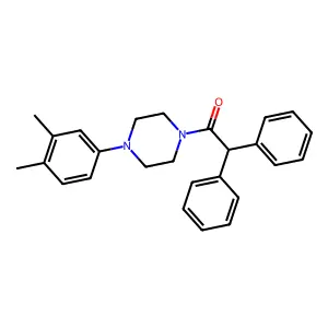 1-[4-(3,4-Dimethylphenyl)piperazin-1-yl]-2,2-diphenylethanone structure