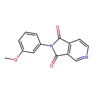 2-(3-methoxyphenyl)-1H-pyrrolo[3,4-c]pyridine-1,3(2H)-dione structure