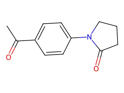 1-(4-Acetylphenyl)pyrrolidin-2-one structure