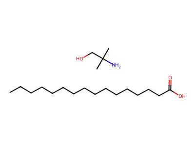 Hexadecanoic acid, compd. with 2-amino-2-methyl-1-propanol (1:1) structure