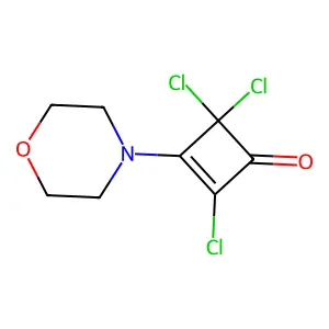 2-Cyclobuten-1-one, 2,4,4-trichloro-3-(4-morpholinyl)- structure