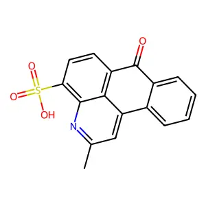 7H-Naphtho[1,2,3-de]quinoline-4-sulfonic acid, 2-methyl-7-oxo- structure