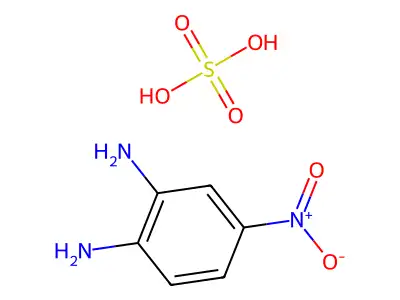 1,2-Benzenediamine, 4-nitro-, sulfate (1:1) structure