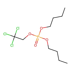 Phosphoric acid, dibutyl 2,2,2-trichloroethyl ester structure