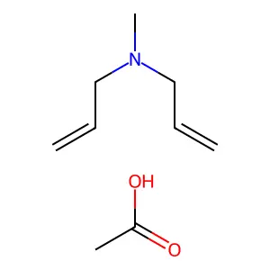 2-Propen-1-amine, N-methyl-N-2-propen-1-yl-, acetate (1:1) structure
