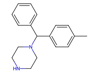 [(4-Methylphenyl)phenylmethyl]piperazine structure