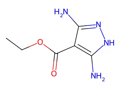 Ethyl 3,5-diamino-1H-pyrazole-4-carboxylate structure