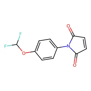 1-[4-(Difluoromethoxy)phenyl]pyrrole-2,5-dione structure