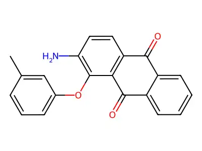 2-Amino-1-(3-methylphenoxy)anthracene-9,10-dione structure