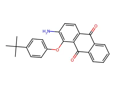 9,10-Anthracenedione, 2-amino-1-[4-(1,1-dimethylethyl)phenoxy]- structure