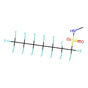 1-Heptanesulfonamide, 1,1,2,2,3,3,4,4,5,5,6,6,7,7,7-pentadecafluoro-N-methyl- structure