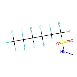 Tridecafluoro-N-methylhexanesulphonamide structure