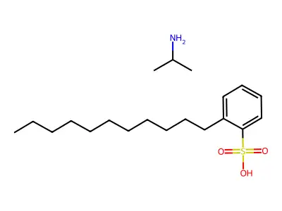Benzenesulfonic acid, undecyl-, compd. with 2-propanamine (1:1) structure