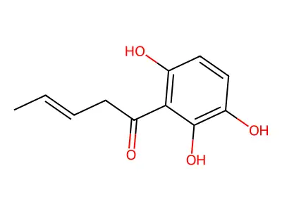 1-(2,3,6-Trihydroxyphenyl)pent-3-en-1-one structure
