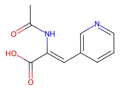 2-Propenoic acid, 2-(acetylamino)-3-(3-pyridinyl)-, (2Z)- structure