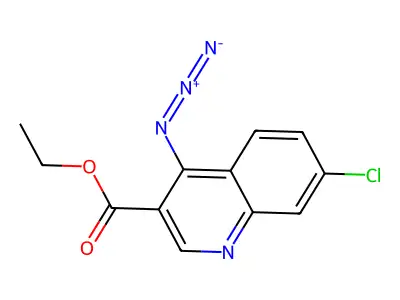 Ethyl 4-azido-7-chloroquinoline-3-carboxylate structure