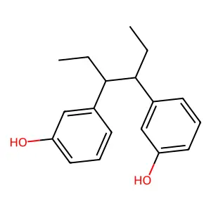3-[4-(3-Hydroxyphenyl)hexan-3-yl]phenol structure