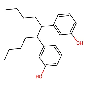 3-[6-(3-Hydroxyphenyl)decan-5-yl]phenol structure