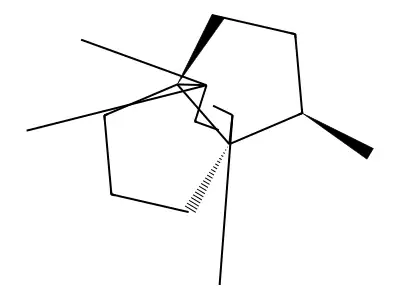 (1r)-1,4,4,6-Tetramethyl-2,3-dihydro-1h,4h-3a,6a-propanopentalene structure
