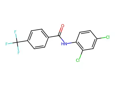 N-(2,4-dichlorophenyl)-4-(trifluoromethyl)benzamide structure