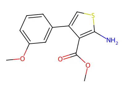 Methyl 2-amino-4-(3-methoxyphenyl)thiophene-3-carboxylate structure