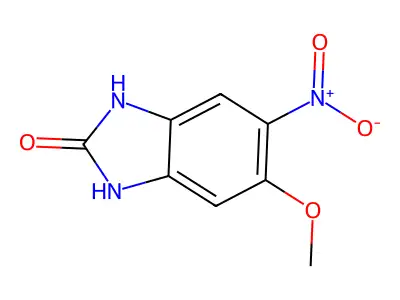 5-Methoxy-6-nitro-3-hydrobenzimidazol-2-one structure
