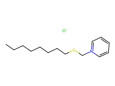 1-(辛硫基甲基)吡啶氯化物 structure