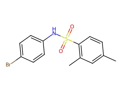 N-(4-bromophenyl)-2,4-dimethylbenzenesulfonamide structure