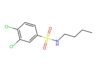 N-butyl-3,4-dichlorobenzenesulfonamide structure
