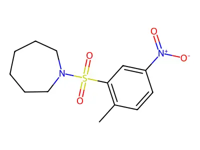 1-(2-Methyl-5-nitrophenyl)sulfonylazepane structure
