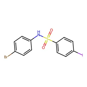 N-(4-bromophenyl)-4-iodobenzenesulfonamide structure