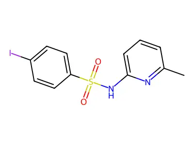 4-iodo-N-(6-methylpyridin-2-yl)benzenesulfonamide structure