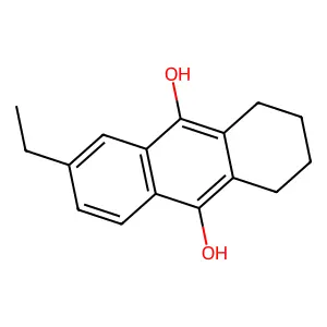 9,10-Anthracenediol, 6-ethyl-1,2,3,4-tetrahydro- structure