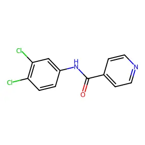 N-(3,4-dichlorophenyl)pyridine-4-carboxamide structure