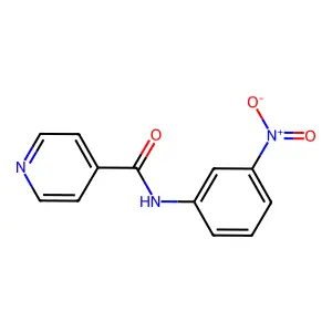 N-(3-nitrophenyl)pyridine-4-carboxamide structure
