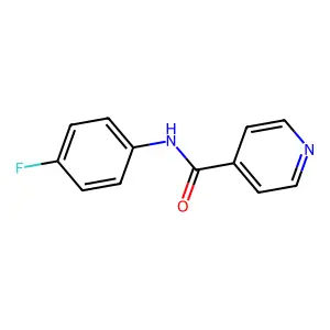 N-(4-氟苯基)异烟酰胺 structure