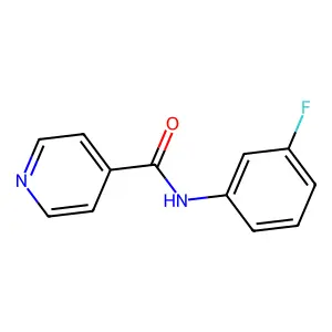 N-(3-Fluorophenyl)-4-pyridinecarboxamide structure