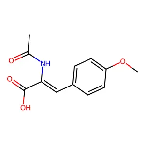 (Z)-2-Acetamido-3-(4-methoxyphenyl)acrylic acid structure