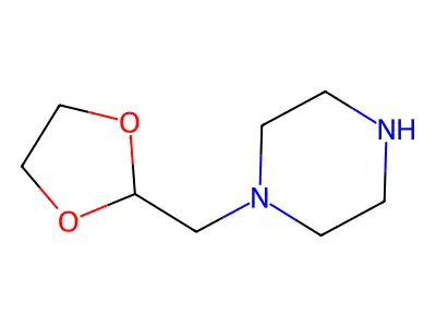 1-(1,3-Dioxolan-2-ylmethyl)piperazine structure