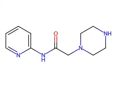 N-2-Pyridinyl-1-piperazineacetamide structure