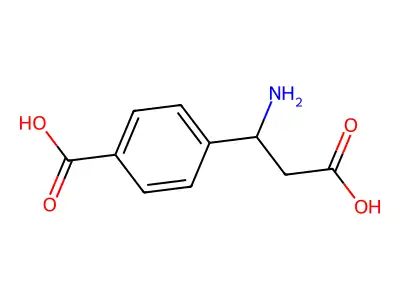 4-(1-Amino-2-carboxy-ethyl)-benzoic acid structure