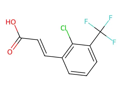 3-[2-chloro-3-(trifluoromethyl)phenyl]prop-2-enoic Acid structure