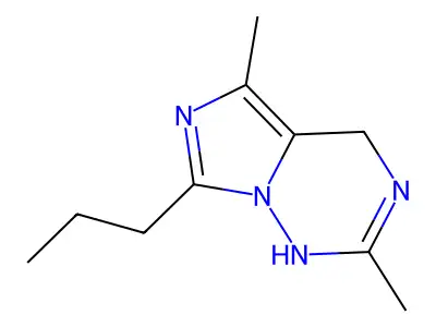 2,5-Dimethyl-7-propyl-1,4-dihydroimidazo[5,1-f][1,2,4]triazine structure