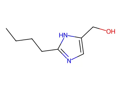 2-Butyl-5-hydroxymethylimidazole structure