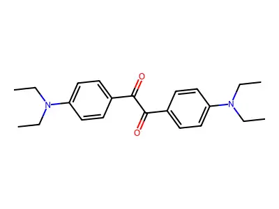 Ethanedione, bis[4-(diethylamino)phenyl]- structure