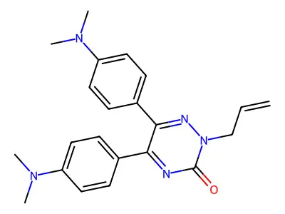 as-Triazin-3(2H)-one, 2-allyl-5,6-bis(p-(dimethylamino)phenyl)- structure