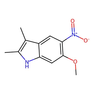 6-Methoxy-2,3-dimethyl-5-nitro-1H-indole structure