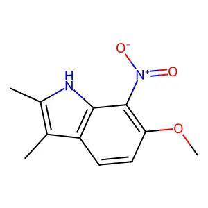 6-Methoxy-2,3-dimethyl-7-nitro-1H-indole structure