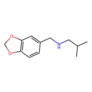 [(2H-1,3-benzodioxol-5-yl)methyl](2-methylpropyl)amine structure